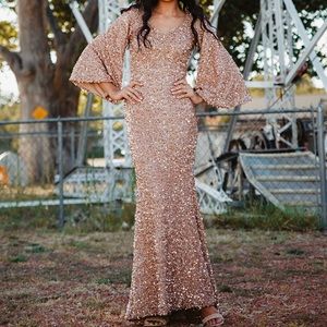 Rose gold Prom dress